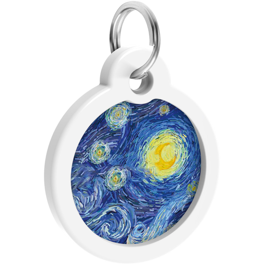 Адресник для тварин WAUDOG Smart ID з QR паспортом "Водяні лілії", коло 30 мм (230-0201) - зображення 4