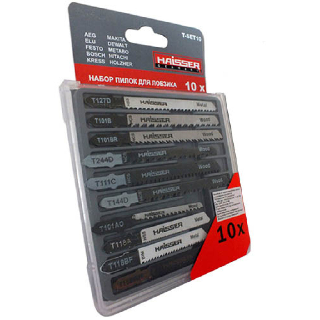 Полотно HAISSER набір пиляльних - T-SET10, 10шт (24429) - зображення 1