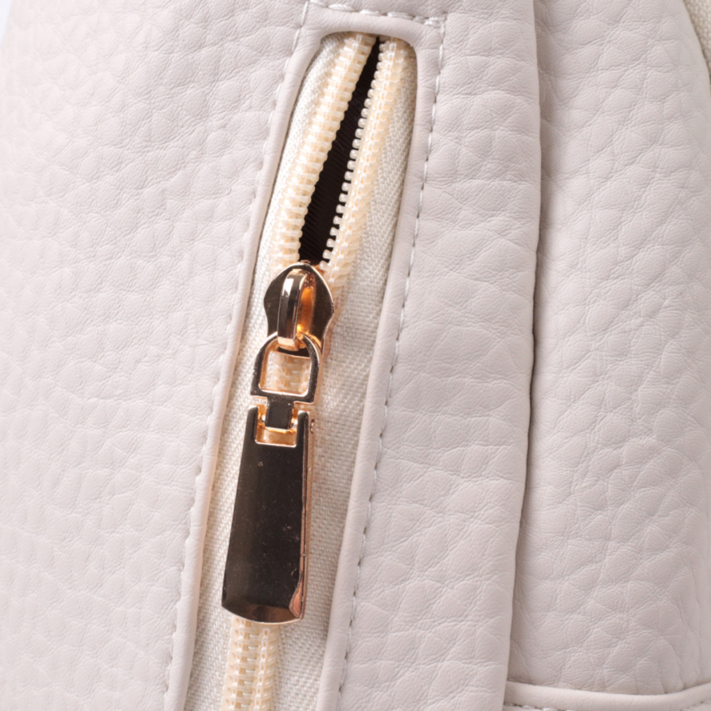 Сумка Vintage Жіноча з однією лямкою через плече з крупнозернистої екошкіри Молочна (22761) - зображення 5