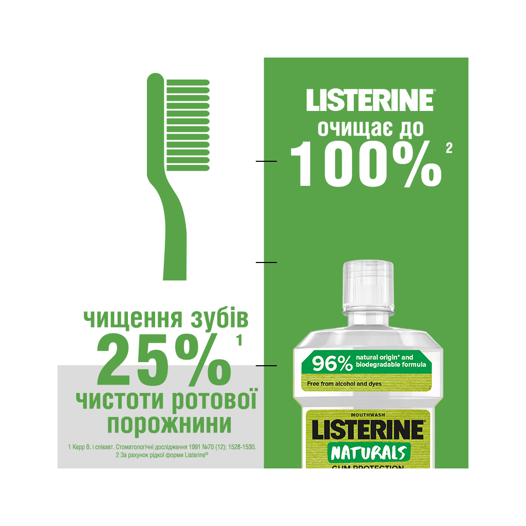 Ополіскувач для порожнини рота Listerine Naturals з ефірними оліями 500 мл (3574661643335/3574661657462) - изображение 8