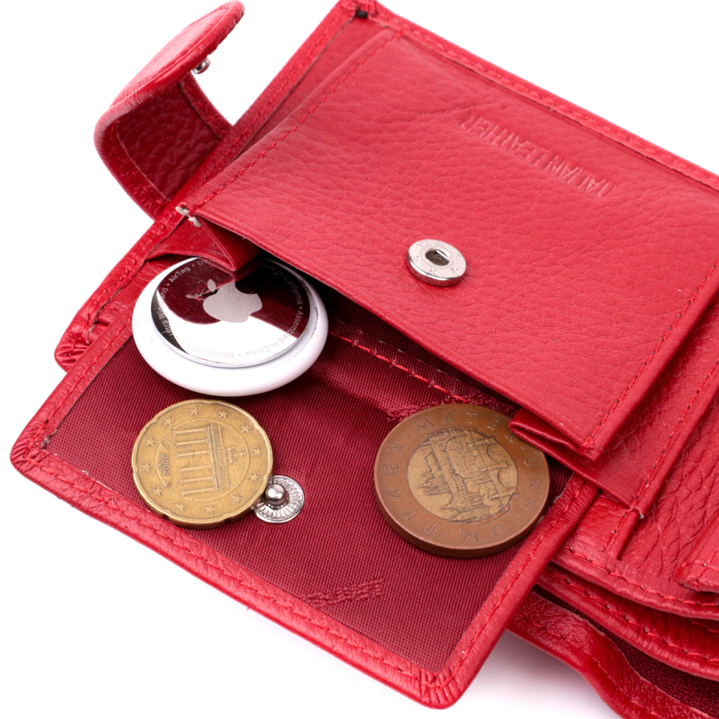 Гаманець ST Leather З натуральної шкіри Червоний (19471) - зображення 8