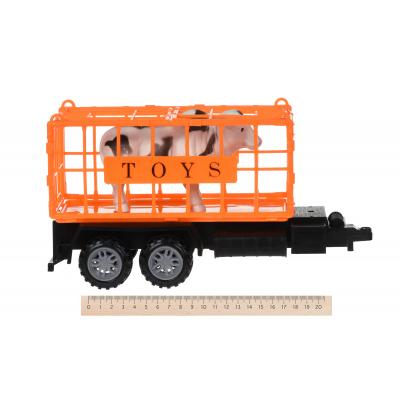 Спецтехніка Same Toy инерционный Super Combination Грузовик желтый для перевозки (98-91Ut-2) - зображення 3