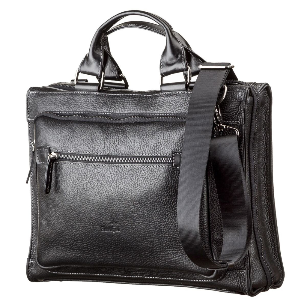 Сумка Shvigel Шкіряна Чорна (11116) - зображення 1