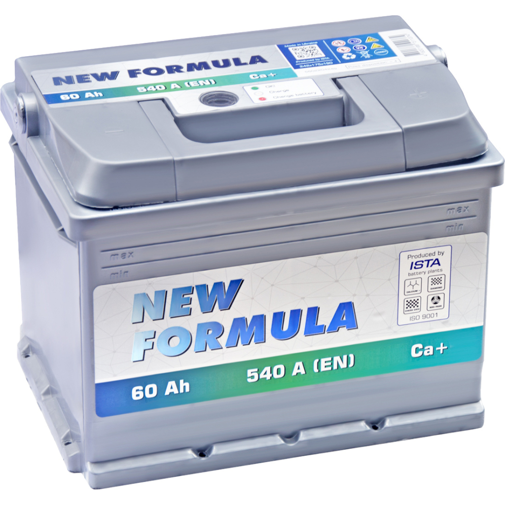 Акумулятор автомобільний NEW FORMULA 60Ah Ев (-/+) 540EN (5602204249) - зображення 1