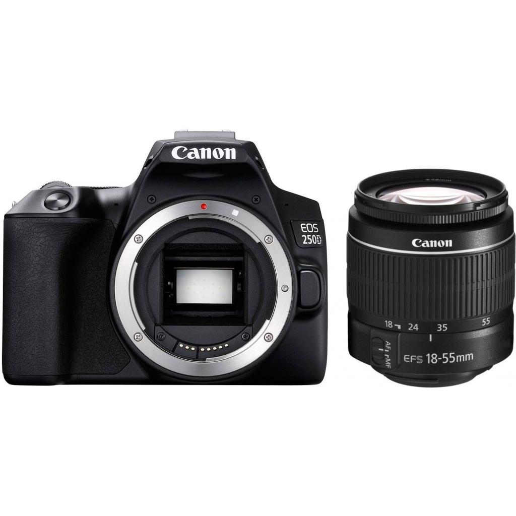 Цифровий фотоапарат Canon EOS 250D 18-55 DC III Black kit (3454C009) - зображення 1