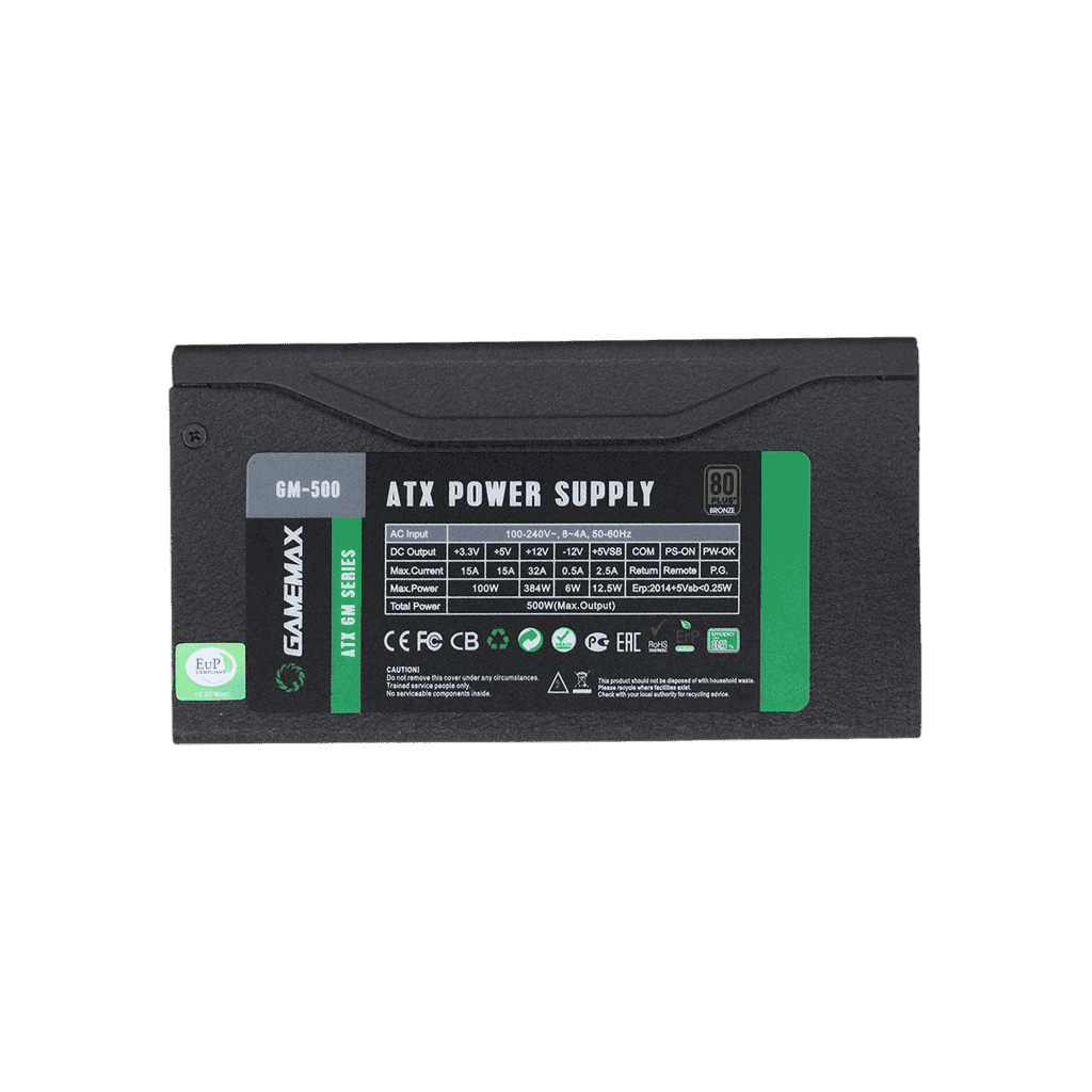 Блок живлення Gamemax GM-500 80+ APFC Black - изображение 2