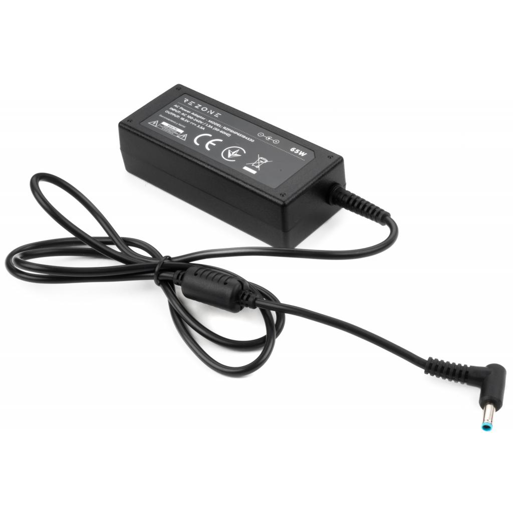 Блок живлення до ноутбуку Rezone HP 65W 18.5V 3.5А 4.5*3.0 (RZPSHP65184530) - зображення 4