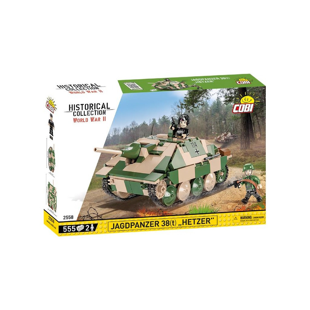 Конструктор Cobi Друга Світова Війна САУ Хетцер, 555 деталей (COBI-2558) - зображення 1