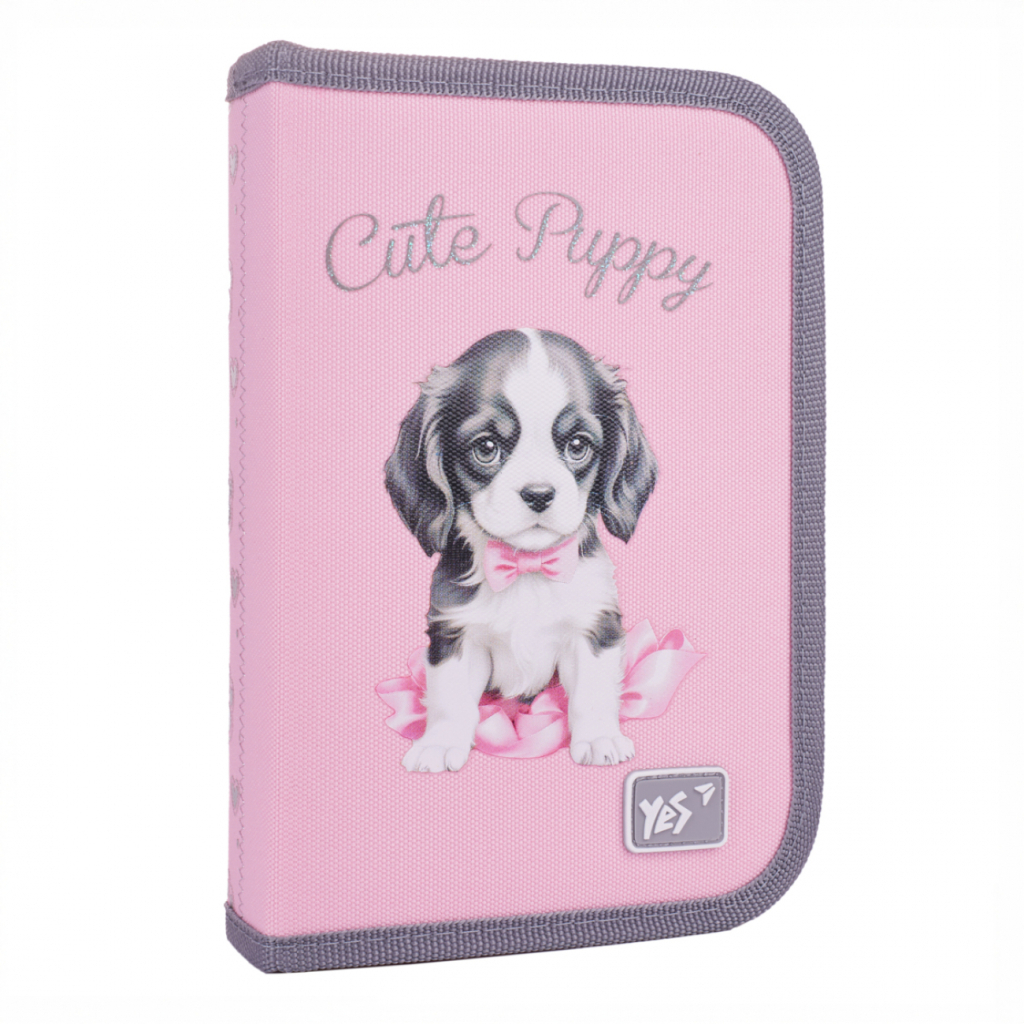Пенал Yes Doggy Princess HP-04 твердий одинарний з двома клапанами (533706) - зображення 1