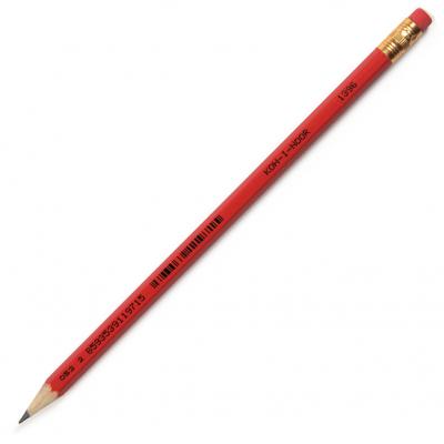 Олівець графітний Koh-i-Noor 1396-3, НВ, with eraser, red (139600200179) - изображение 1