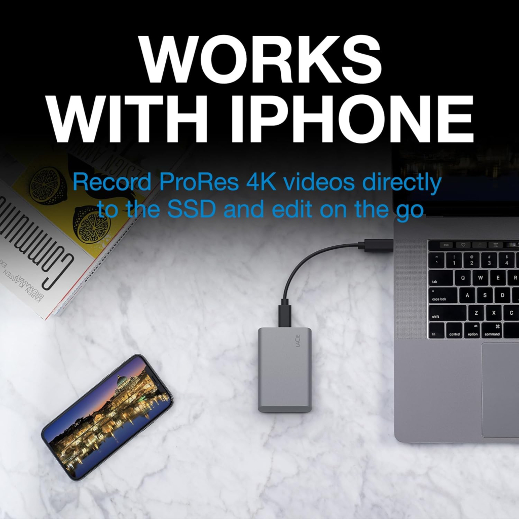 Накопичувач SSD USB Type-C 500GB Mobile Secure LaCie (STKH500800) - изображение 12