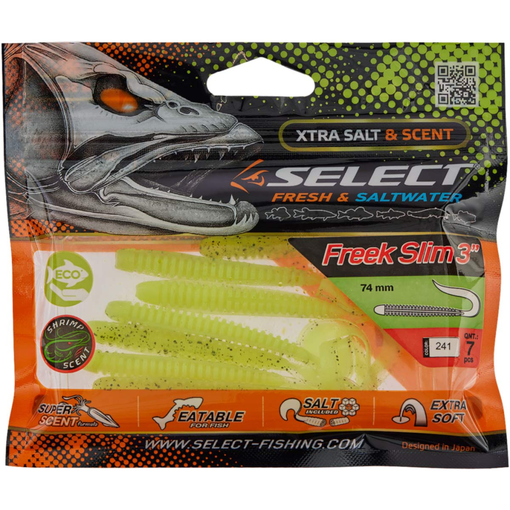 Силікон рибальський Select Freek Slim 3" 241 (7 шт/уп) (1870.72.56) - зображення 2
