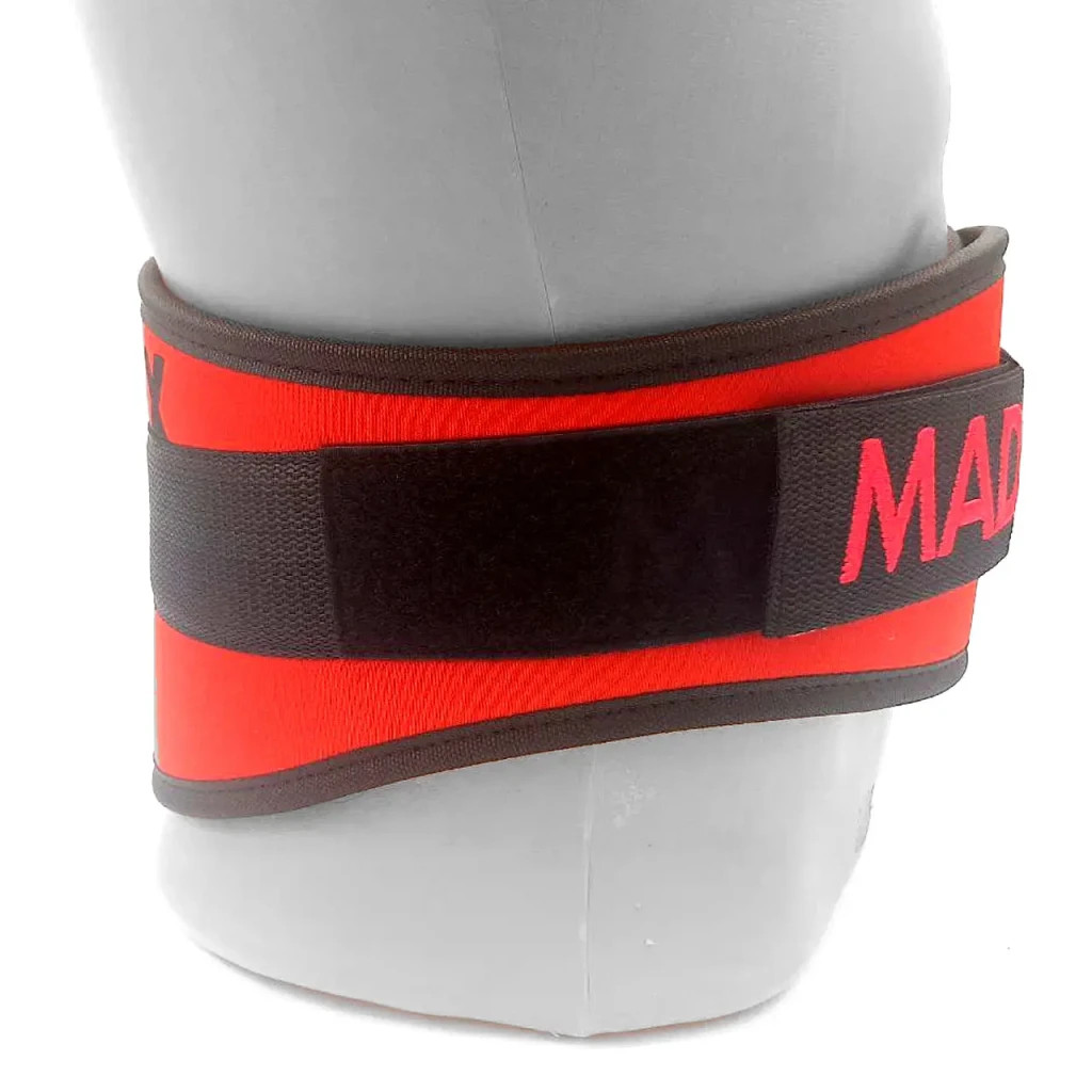 Атлетичний пояс MadMax MFB-421 Simply the Best неопреновий Red S (MFB-421-RED_S) - зображення 6