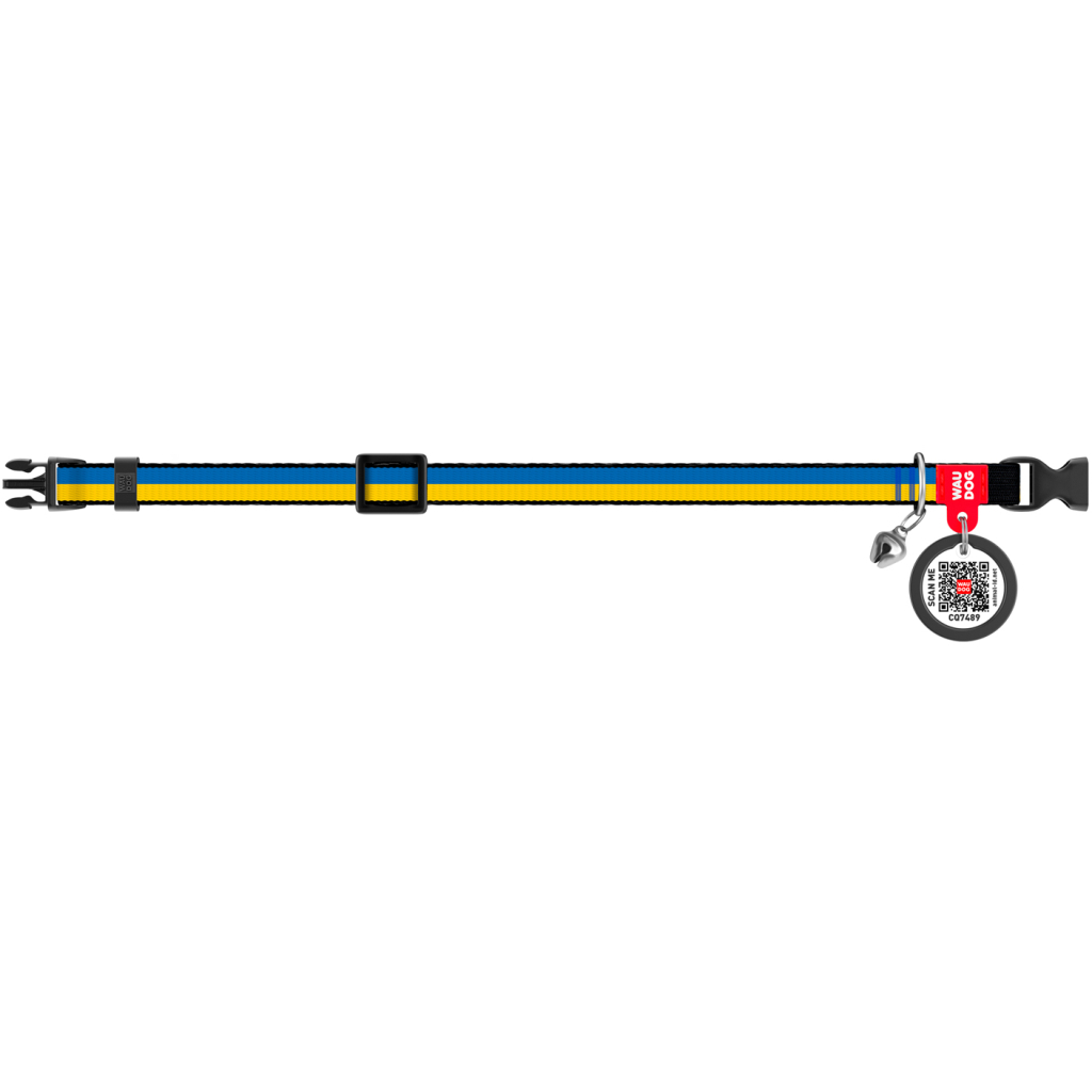 Нашийник для тварин WAUDOG Colors of freedom з QR паспортом XS 20-30 см (5210-4020) - изображение 3