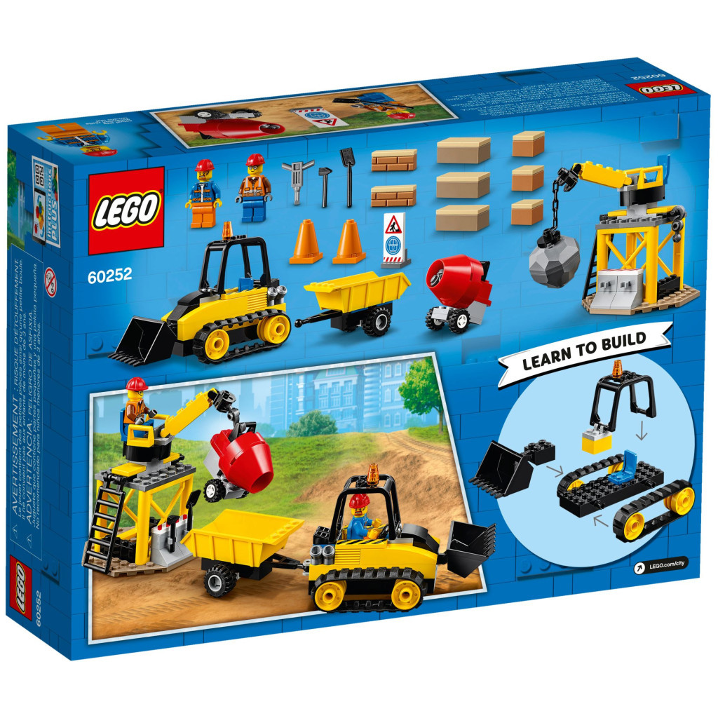 Конструктор LEGO City Great Vehicles Будівельний бульдозер 126 деталей (60252) - зображення 4