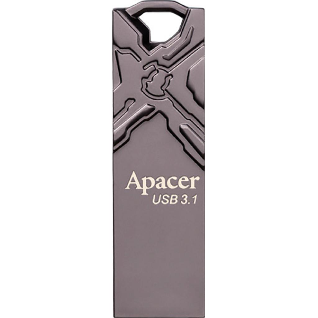 USB флеш накопичувач Apacer 32GB AH15F Ashy USB 3.0 (AP32GAH15FA-1) - зображення 1