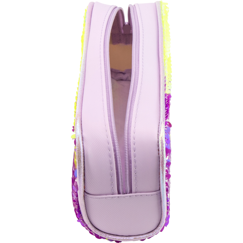 Пенал Cool For School з паєтками 1 відділення Фіолетовий (6571-purple) - зображення 3