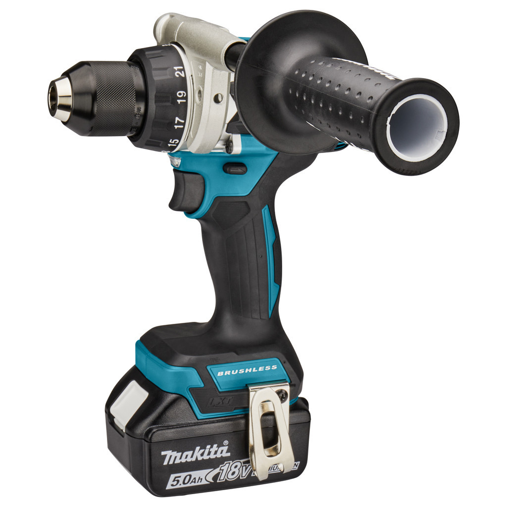 Шуруповерт Makita LXT, 18V, 2x5Ah, DC18RC, Makpac (DDF486RTJ) - зображення 1