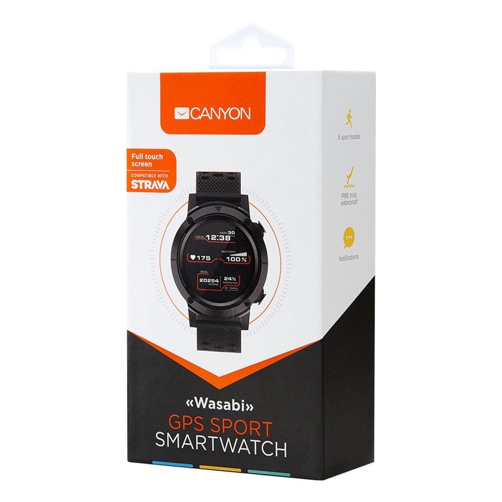 Смарт-годинник Canyon CNS-SW82BB Black - зображення 5