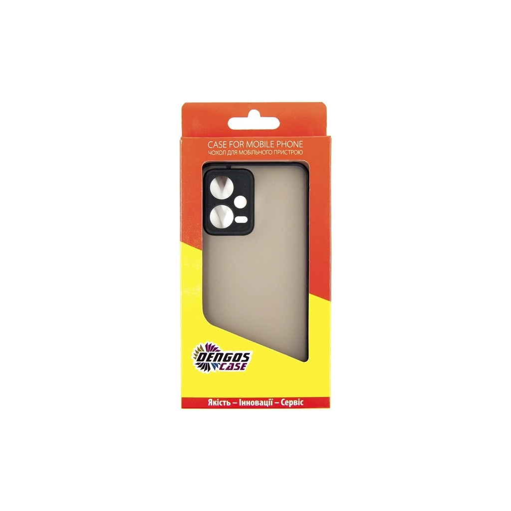 Чохол до мобільного телефона Dengos Kit for Xiaomi Redmi Note 12 5g case + glass (Black) (DG-KM-28) - зображення 4
