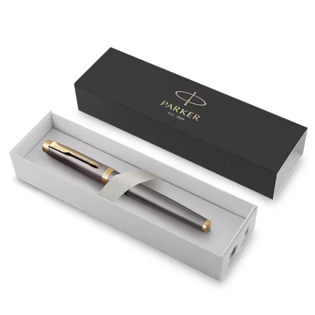 Ручка пір'яна Parker IM 17 Grey Lacquer GT  FP F (21 111) - зображення 5