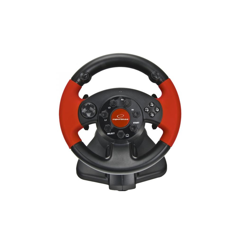 Кермо Esperanza PC/PS1/PS2/PS3 Black-Red (EG103) - зображення 3