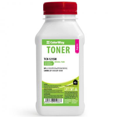 Тонер HP CLJ CP1215/1515 Magenta 45g ColorWay (TCH-1215M) - зображення 1