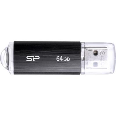 USB флеш накопичувач Silicon Power 64GB Ultima U02 Black USB 2.0 (SP064GBUF2U02V1K) - зображення 1