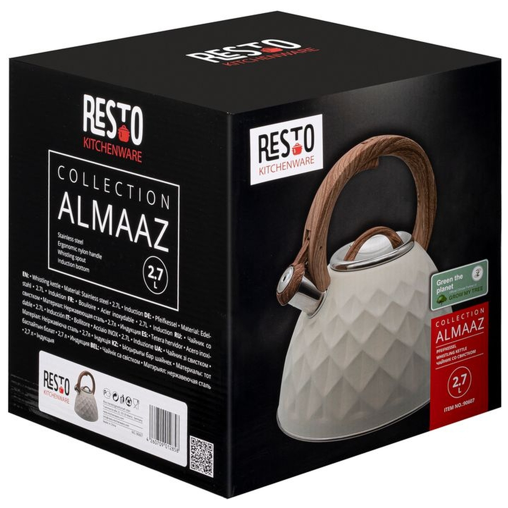 Чайник Resto Almaaz із свистком 2.7 л (90607) - изображение 9