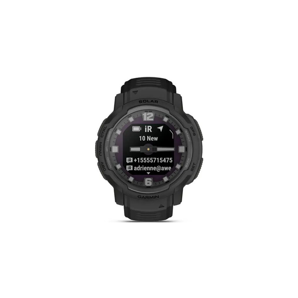 Смарт-годинник Garmin Instinct Crossover Solar, Tactical Edition, Black, GPS (010-02730-00) - зображення 11