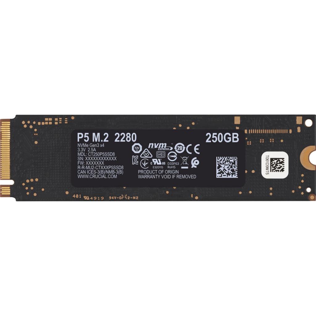 Накопичувач SSD M.2 2280 250GB Micron (CT250P5SSD8) - зображення 4