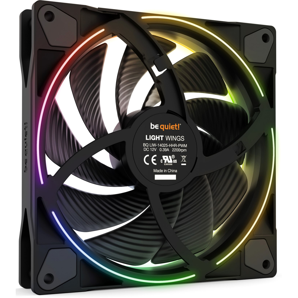Кулер до корпусу Be quiet! Light Wings 140mm PWM high-speed (BL075) - зображення 2