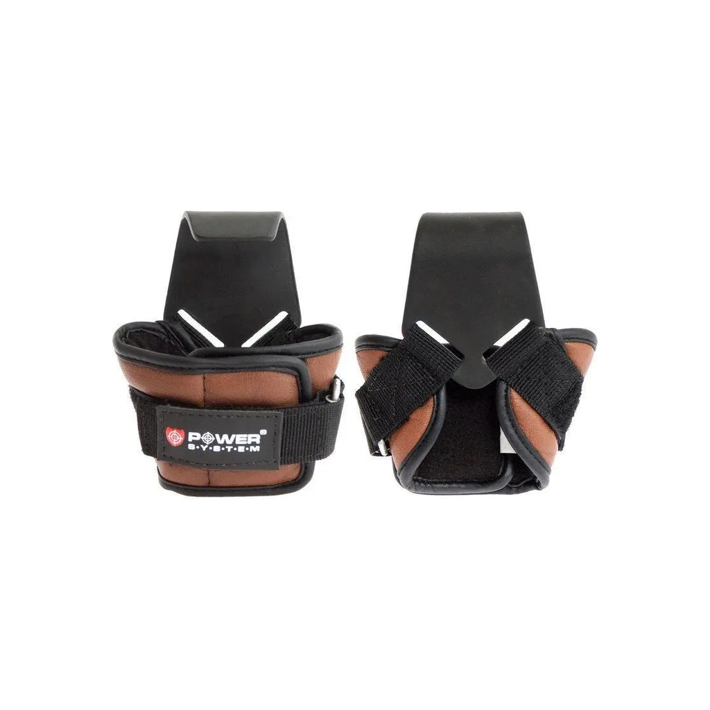 Гаки для тяги на зап'ястя Power System PS-3300 Hooks Brown XL (PS-3300_XL_Brown) - изображение 2