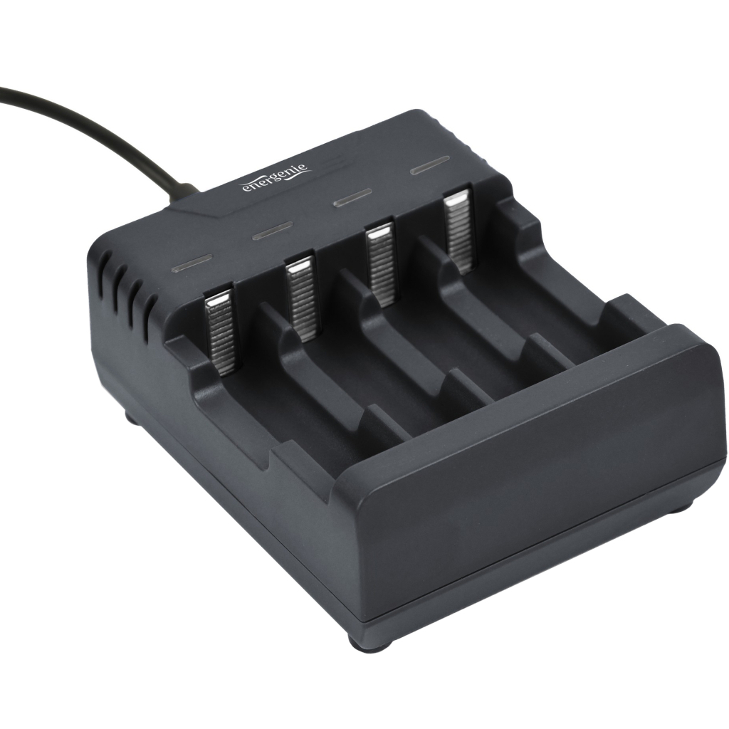 Зарядний пристрій для акумуляторів EnerGenie inputMicro-USB(5В/2А), Ni-MH/Ni-CD, AA/AAA (BC-USB-01) - зображення 1