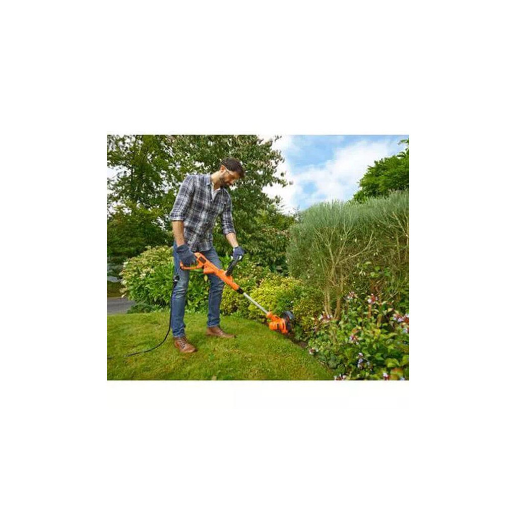Тример садовий Black&Decker 0.45 кВт, ширина косіння 25 см, 7300 об/хв, вага 2.4 кг (BESTA525) - зображення 4